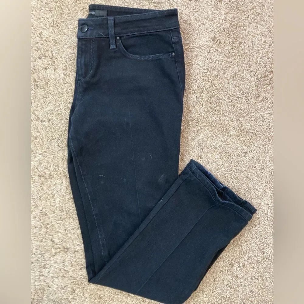 Joe's Jeans w/ tiny blinged studded pockets. Fit is Honey, Wash is Tate